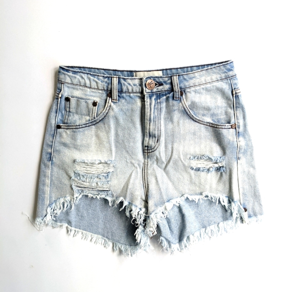 One Teaspoon Legend High Waist Mom Fit Shorts